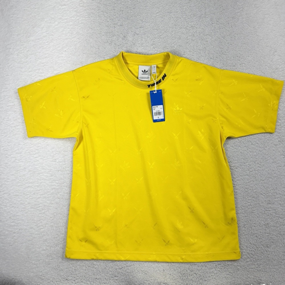 Adidas x Ninja Tee Mens Small Yellow Time In E Sports New NWT Fortnite GP2319